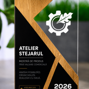 Trofeu Prestige Edge – Acrilic & Lemn
